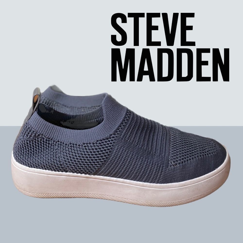 Steve Madden Women's Grey Stretch Loafers 7